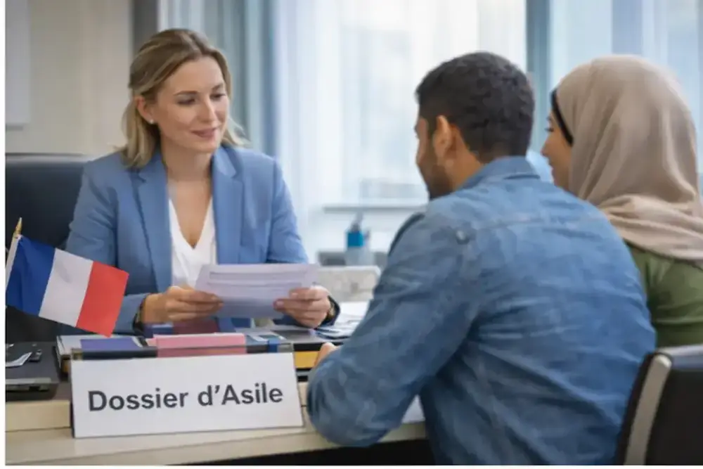 Famille préparant un dossier administratif